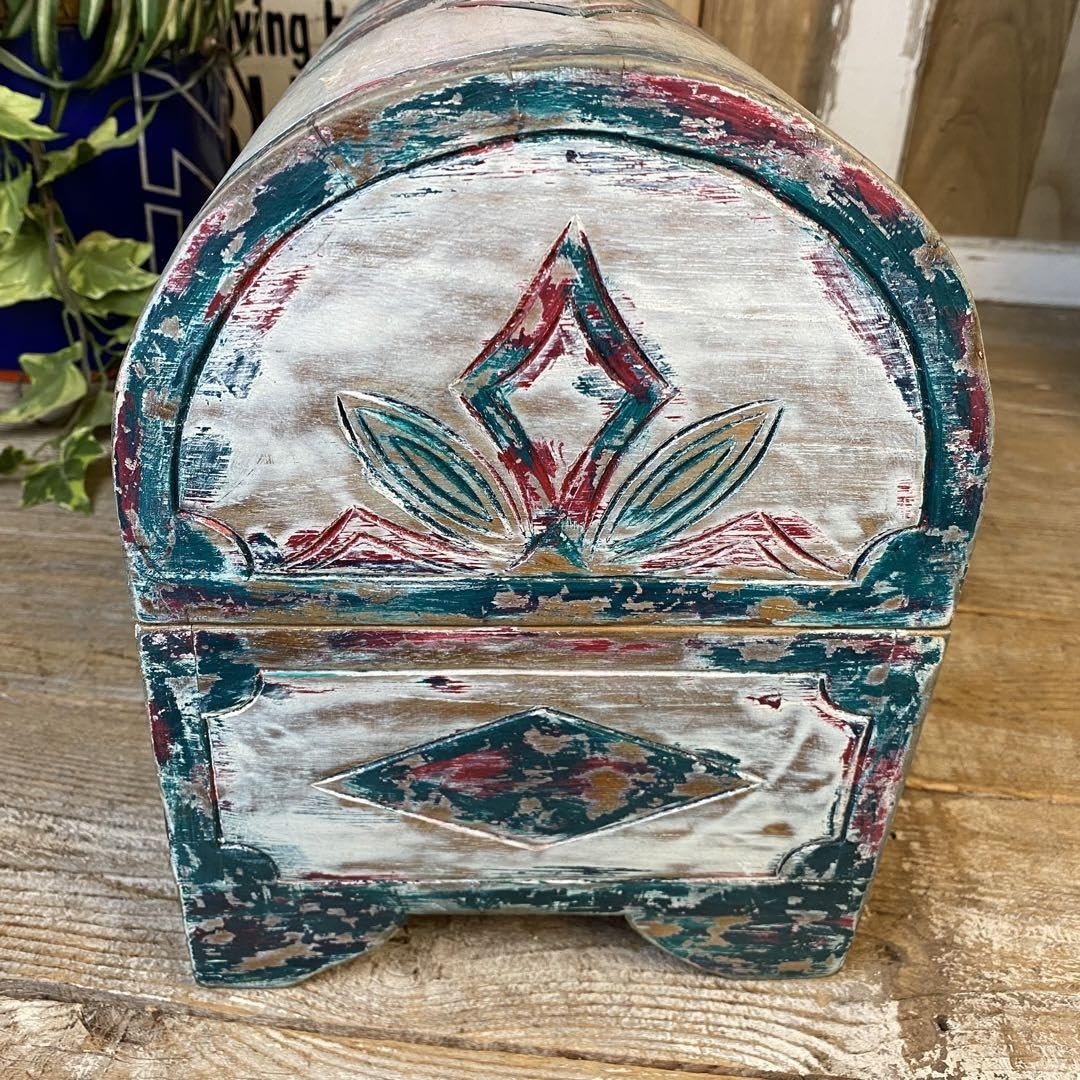 インドネシア古木製 物入れ Amazon｜インドネシアアンティークビンテージ木製ボックス小物入れ収納